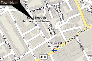Kensington Map